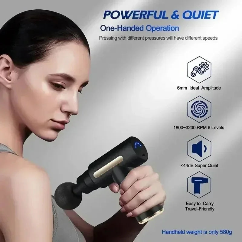 PulseRelief™ – Compact Deep Tissue Massage Gun