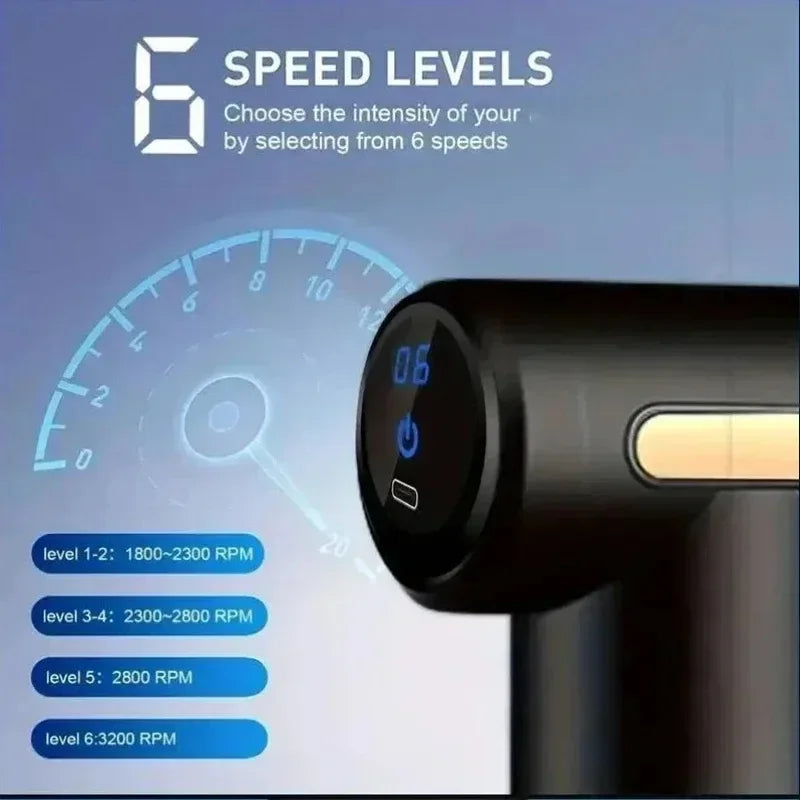 PulseRelief™ – Compact Deep Tissue Massage Gun