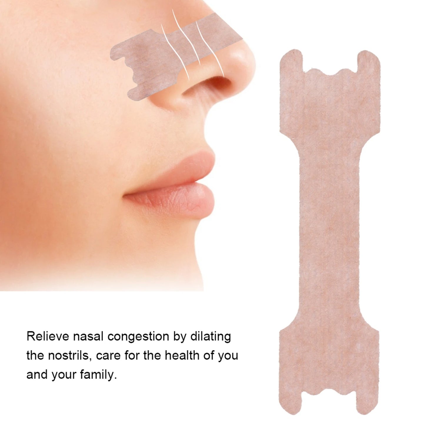 BreatheEZ™ – Anti-Snore Nasal Strips (100-Pack)