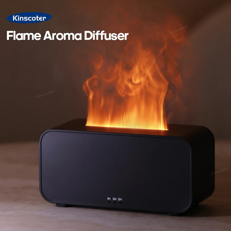 Title: FlameMist™ - Mini LED Aromatherapy Humidifier & Diffuser