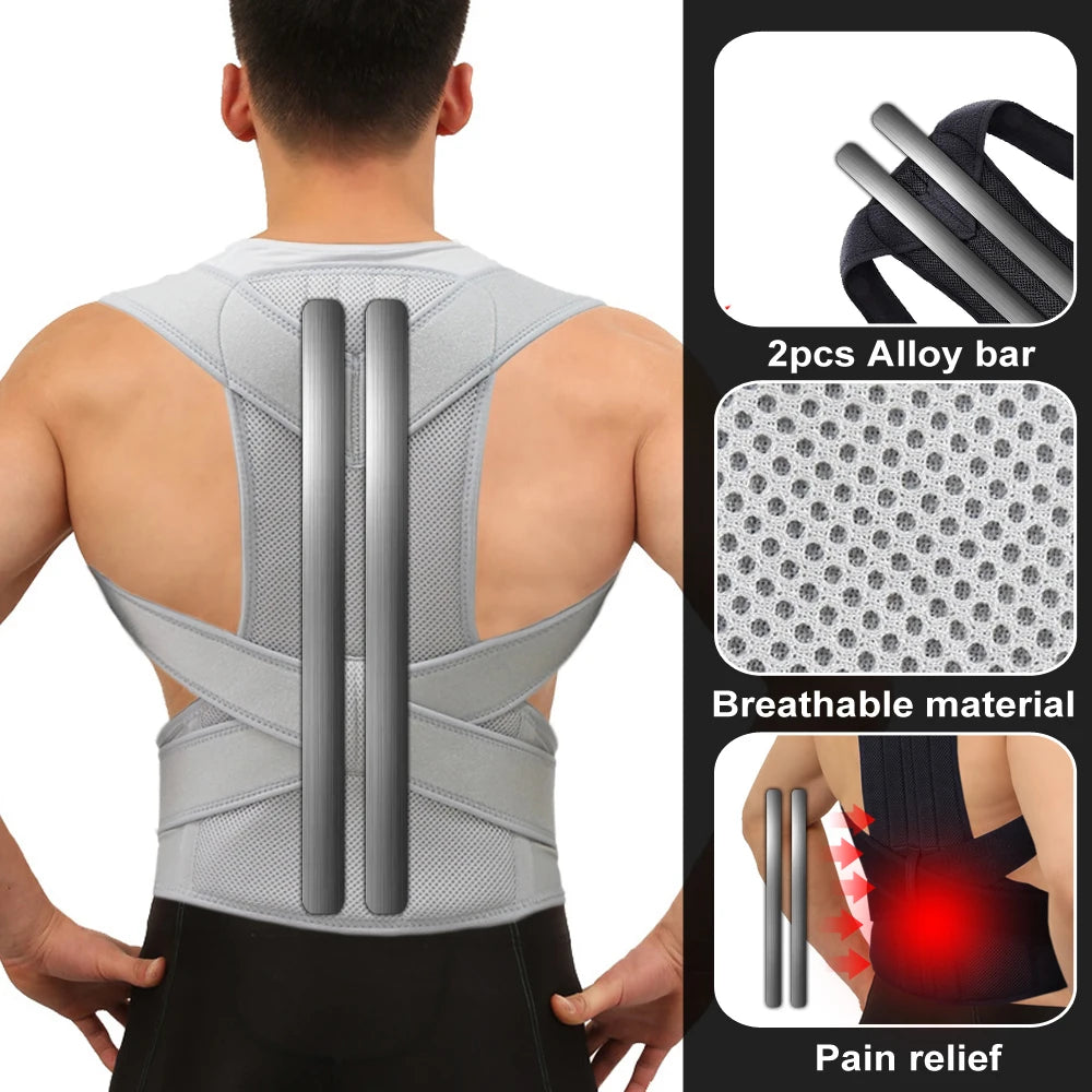 SpineAlign™ - Adjustable Upper Back Posture Corrector