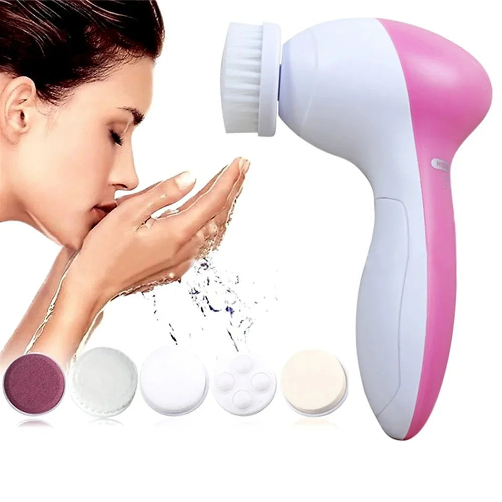 GlowSpin™ – 5-in-1 Electric Facial Cleansing & Pore Care System
