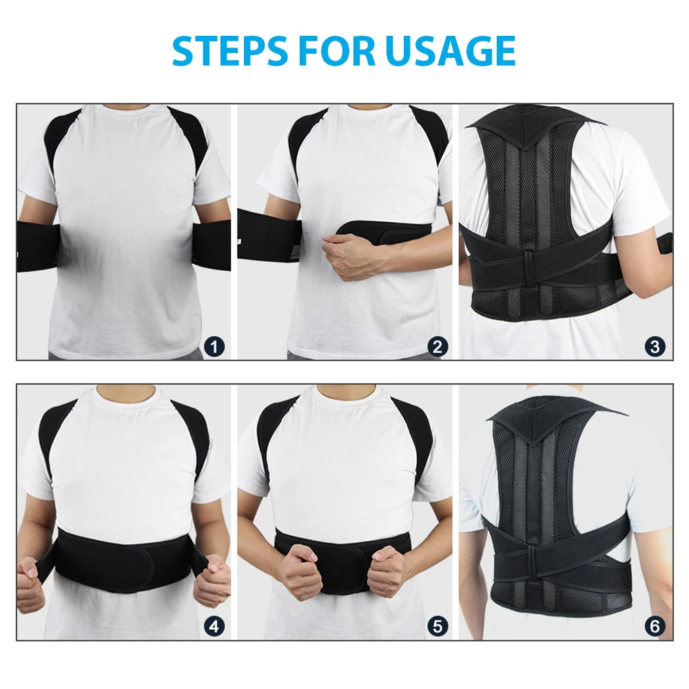 SpineAlign™ - Adjustable Upper Back Posture Corrector