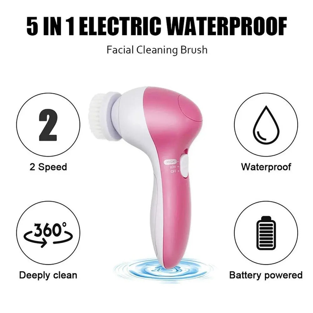 GlowSpin™ – 5-in-1 Electric Facial Cleansing & Pore Care System