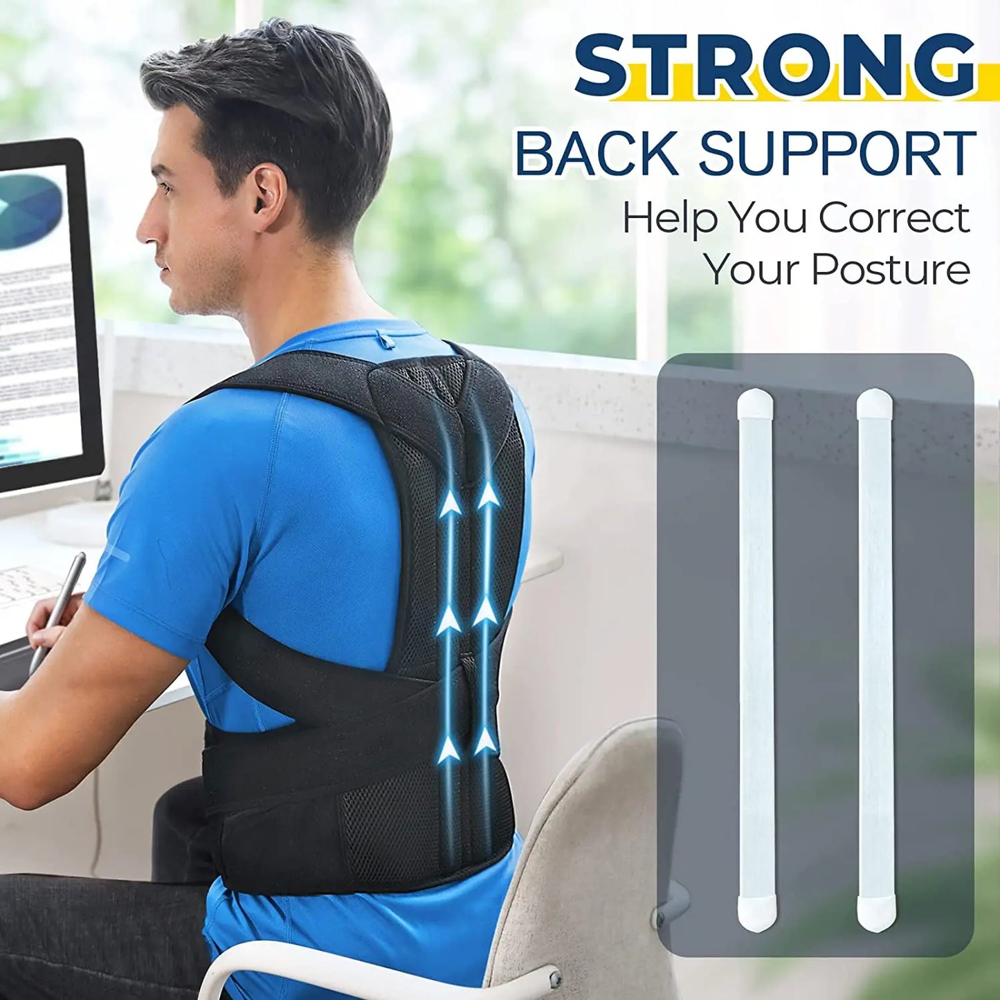 SpineAlign™ - Adjustable Upper Back Posture Corrector
