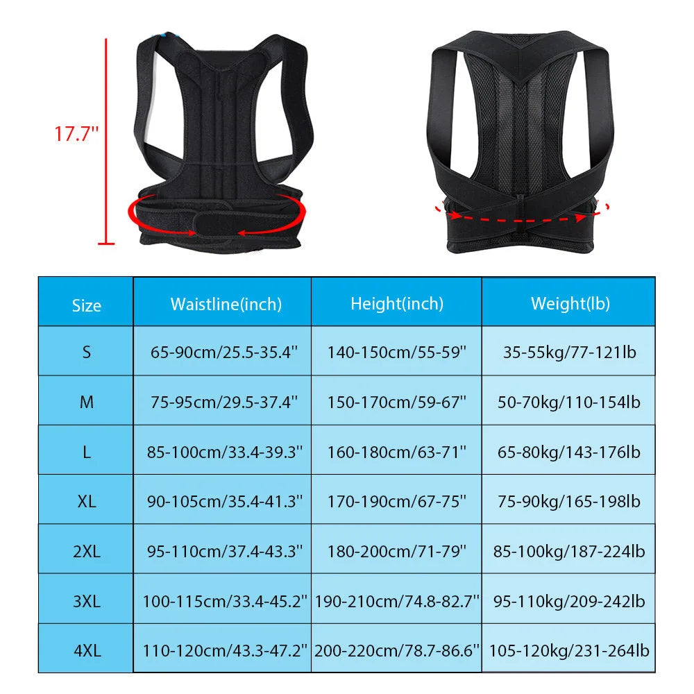 SpineAlign™ - Adjustable Upper Back Posture Corrector