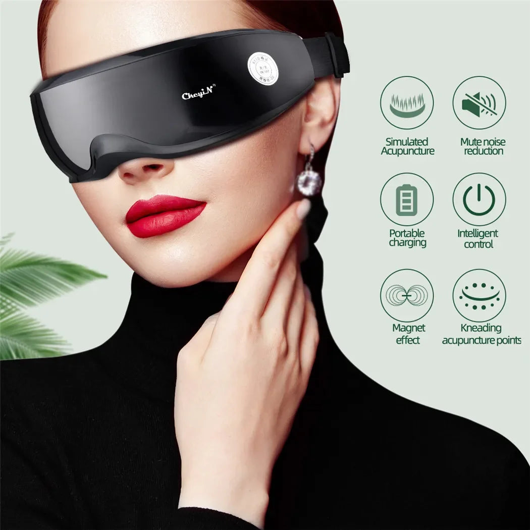 VisionRelax™ – Heated Eye Massager with Air Pressure & Vibration