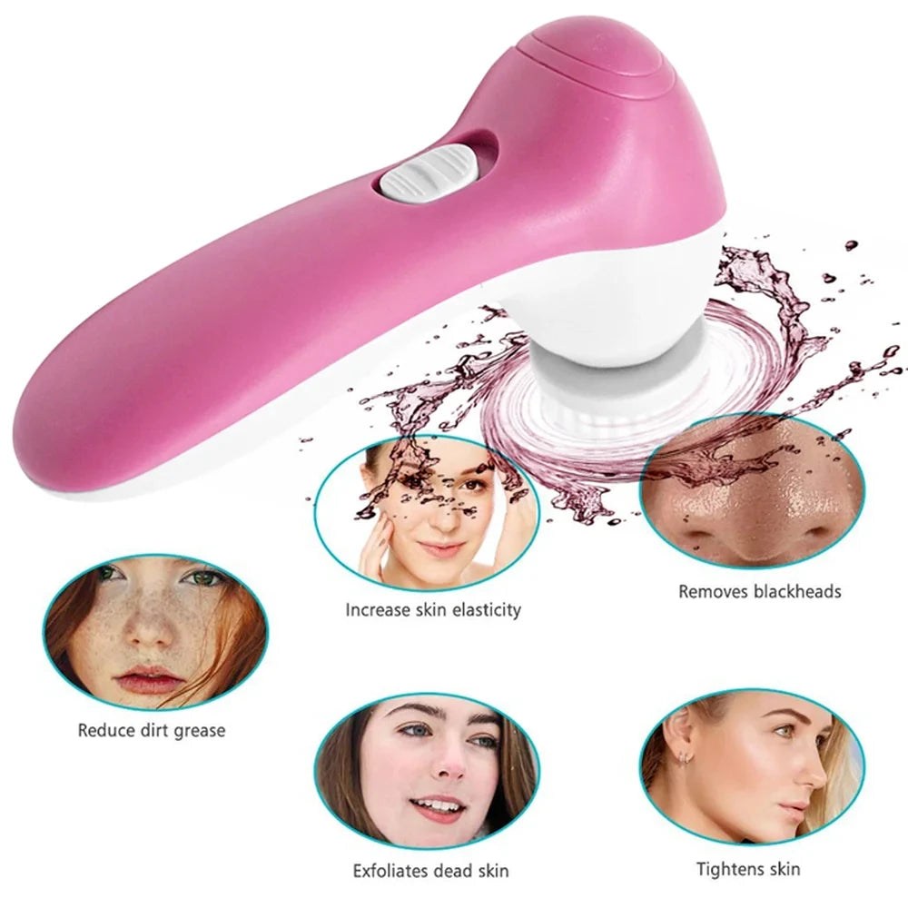 GlowSpin™ – 5-in-1 Electric Facial Cleansing & Pore Care System