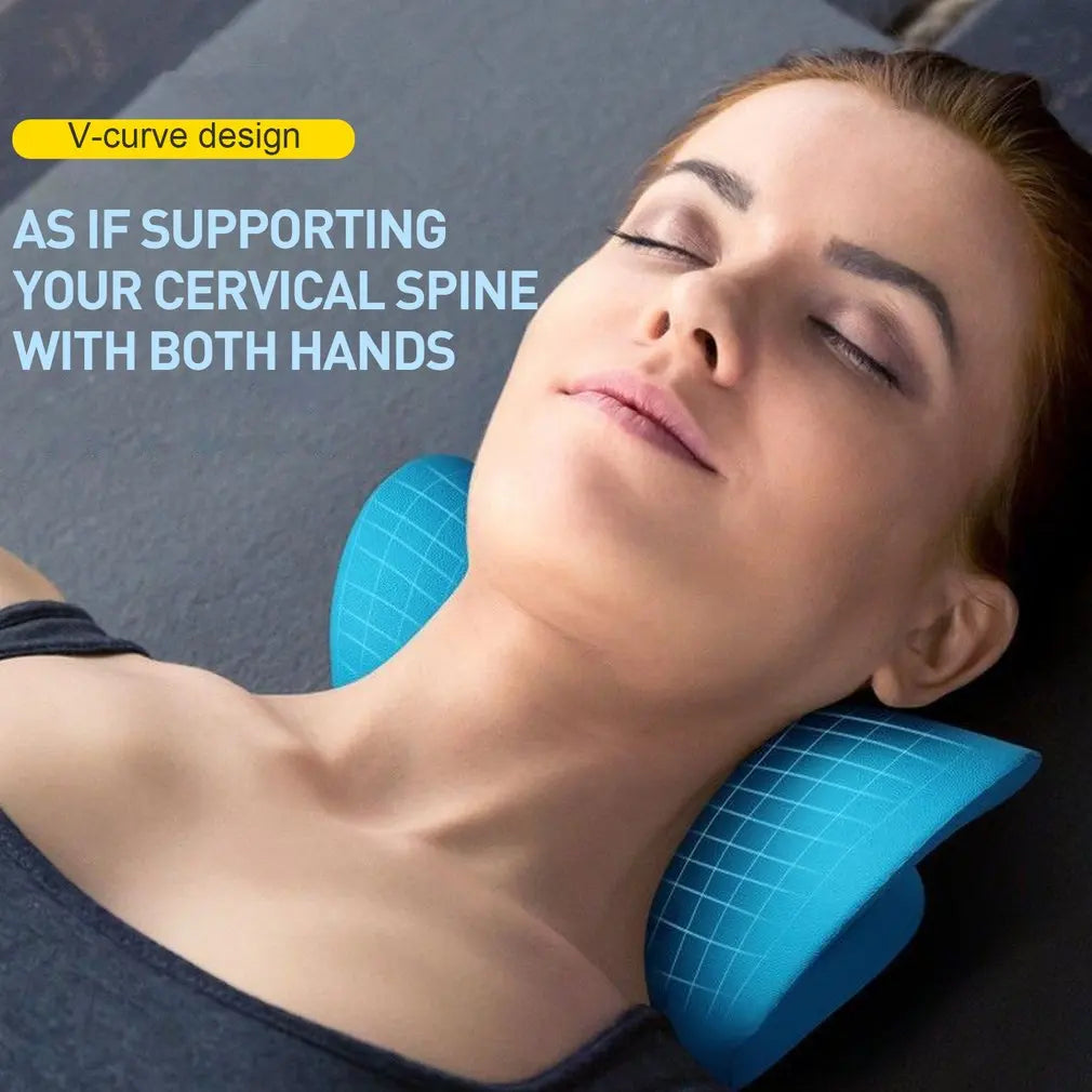 SpineEase™ – Cervical Traction & Neck Relief Pillow