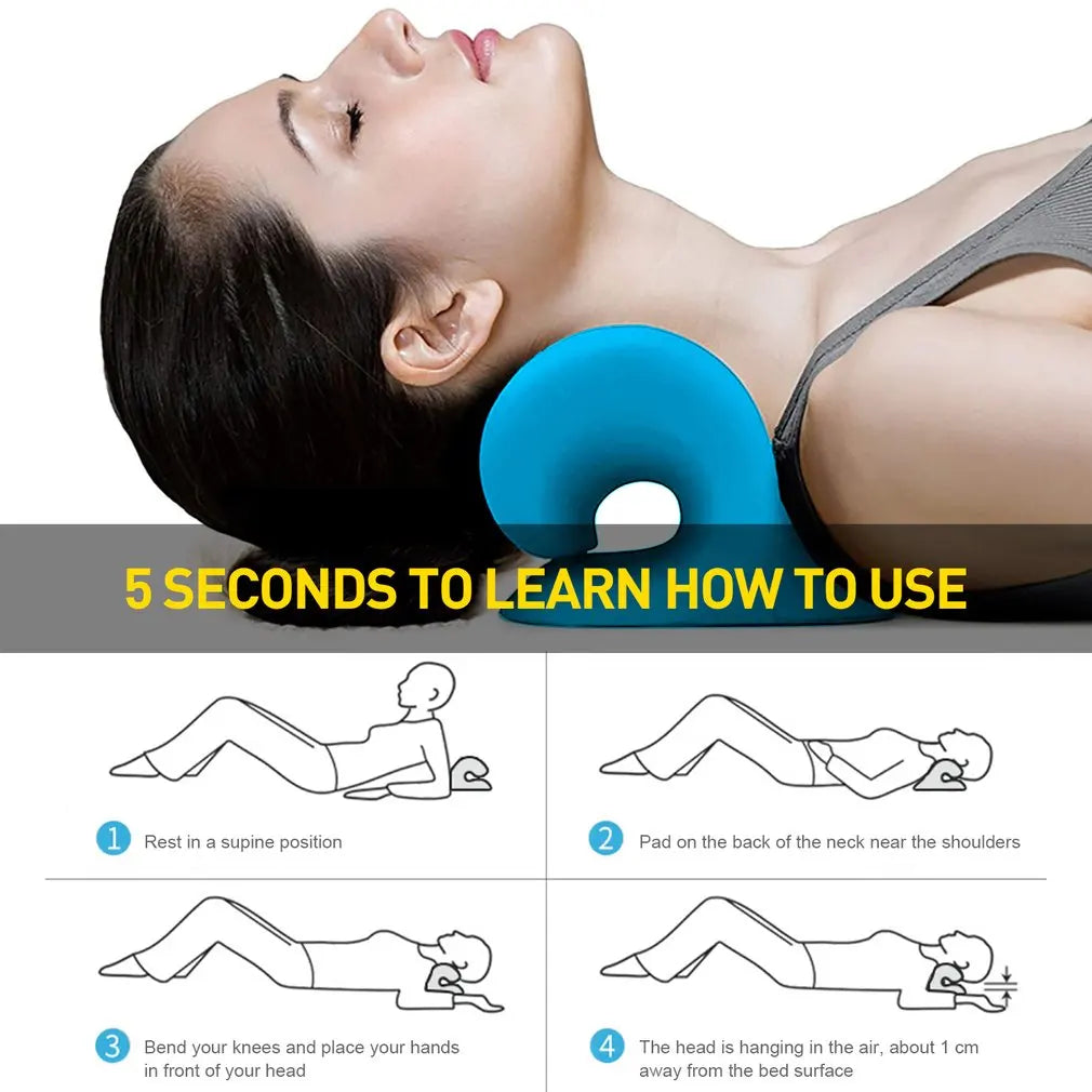 SpineEase™ – Cervical Traction & Neck Relief Pillow
