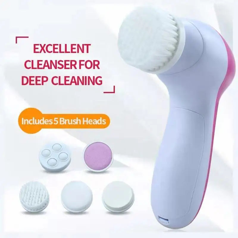 GlowSpin™ – 5-in-1 Electric Facial Cleansing & Pore Care System