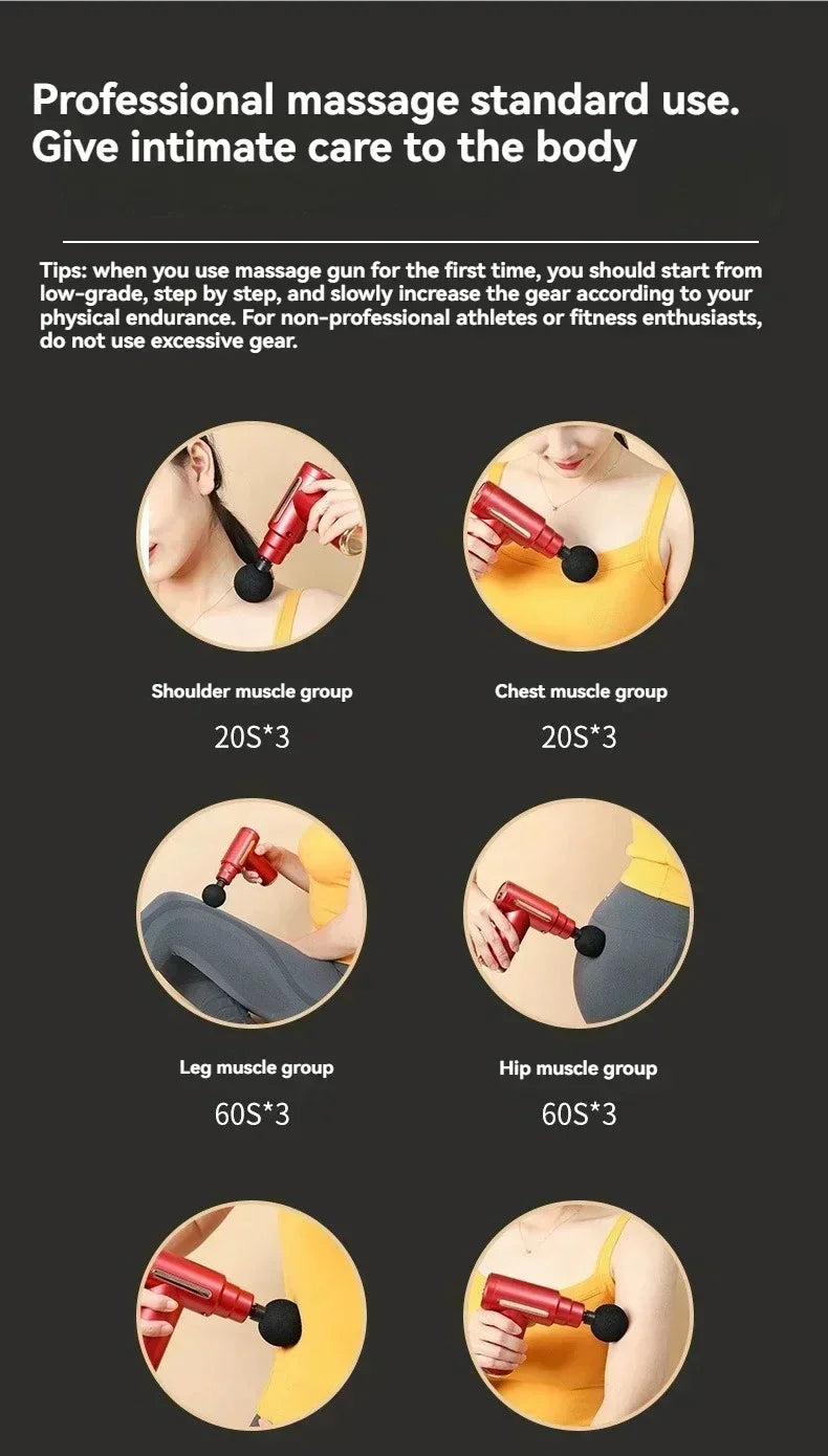 PulseRelief™ – Compact Deep Tissue Massage Gun