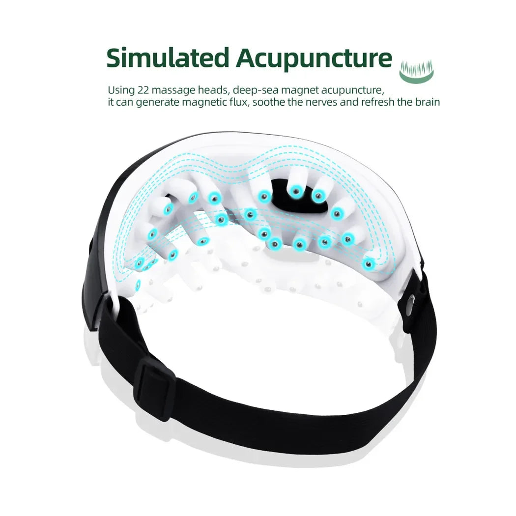 VisionRelax™ – Heated Eye Massager with Air Pressure & Vibration