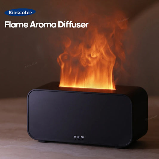 Title: FlameMist™ - Mini LED Aromatherapy Humidifier & Diffuser