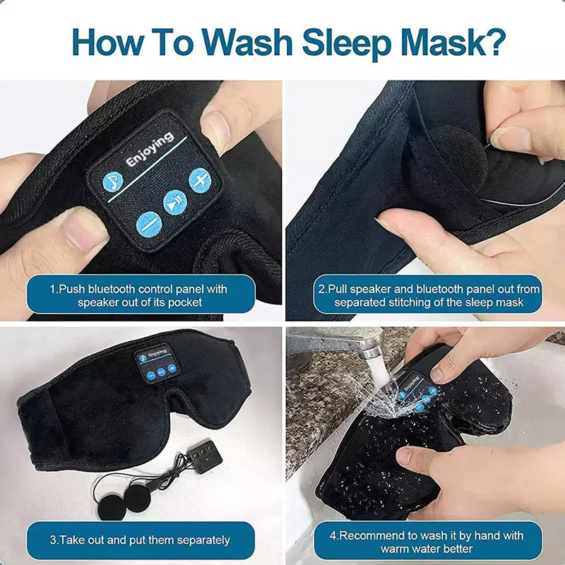 SleepTune™ – Bluetooth 3D Eye Mask with Wireless Headphones