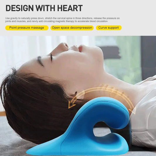 SpineEase™ – Cervical Traction & Neck Relief Pillow